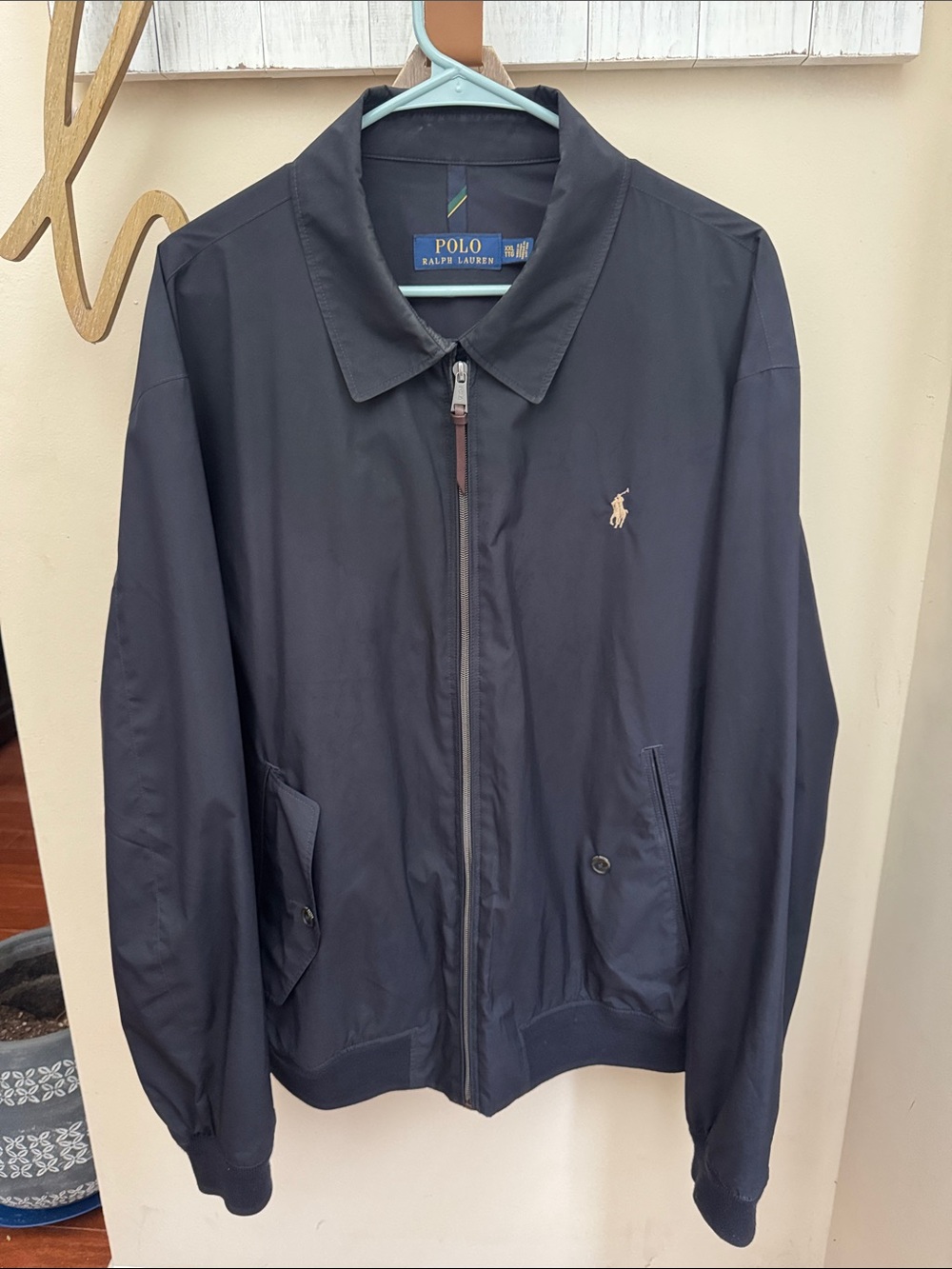 Polo by Ralph Lauren Navy Zip-Up Bomber Jacket